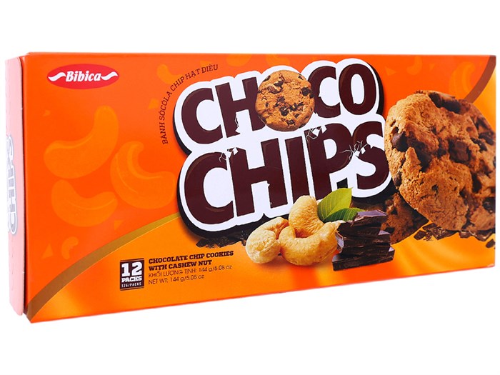 Choco chips cookies with cashew nut  144g