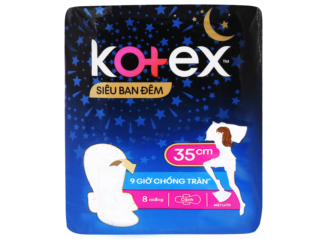 Kotex Style night spill-proof 3pcs/bag, 48bags/case - 35cm