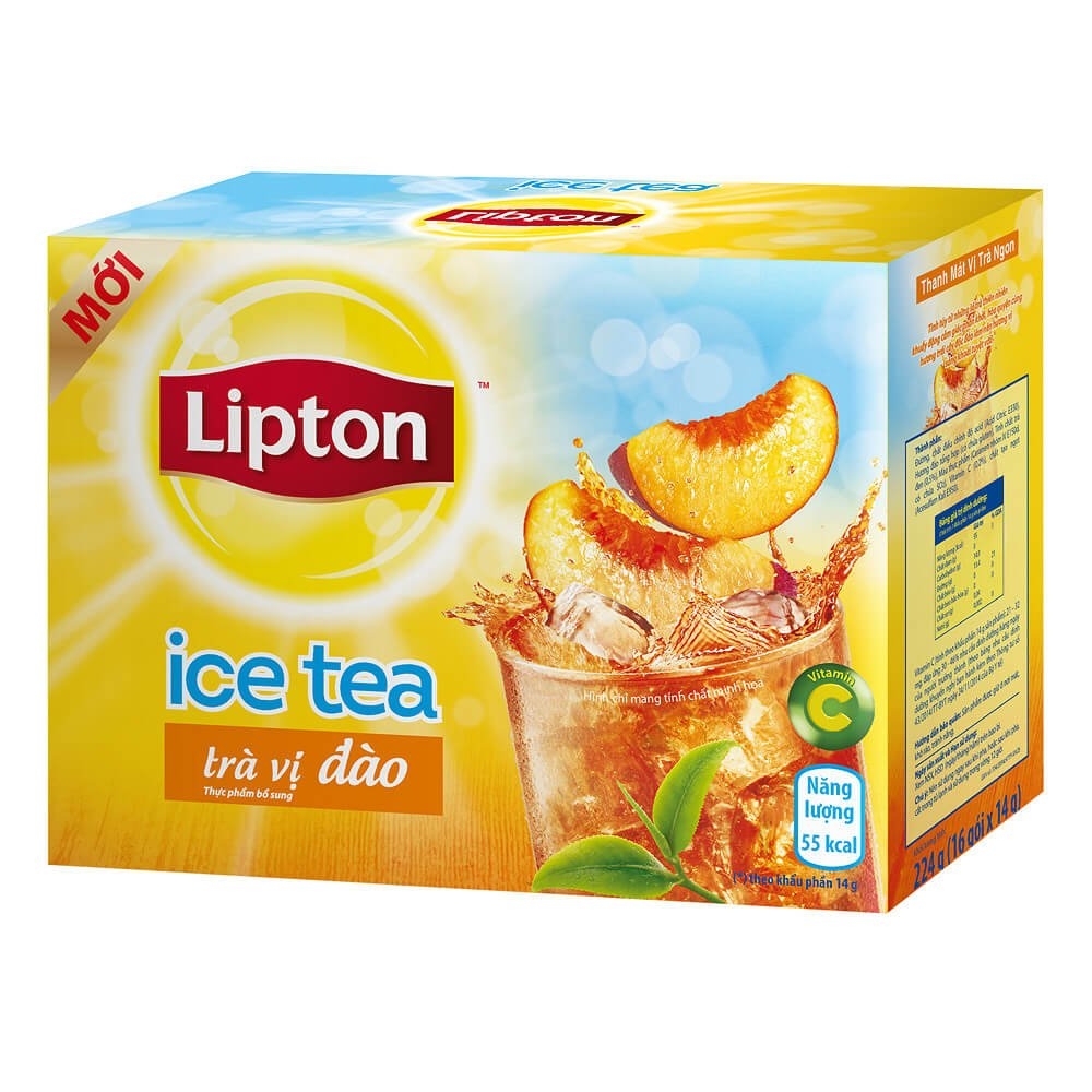 Lipton Ice tea Peach flavor 14gx16 sachets, 30 boxes/ case