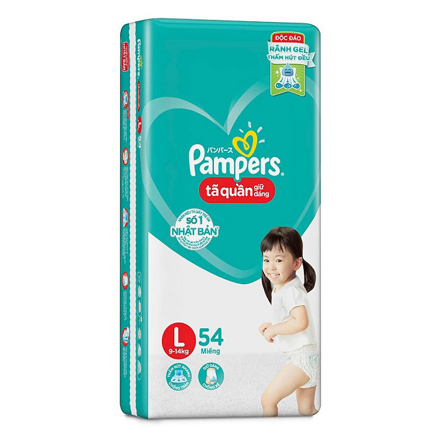 Pampers Pants L 54* 3